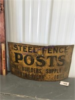 Steel Fence Posts sign-Springville, IA