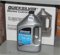 (3) Quick Silver 4 stroke marine engine oil,