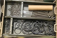 contents of drawer to include stainless steel
