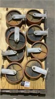 (Qty - 9) Fairbanks 8" Casters-