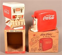 Two Vintage Coke Dispensers w/ Original Boxes.