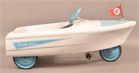1950's Murray "Dolphin" Presided Steel Pedal Boat.
