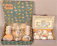 Two Child's China Hostess Sets in Original Boxes.
