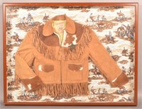 Vintage Roy Rogers Child's Leather Deputy Jacket.