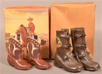 Two pairs of Western Child's Boots.