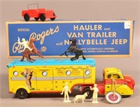 Marx Roy Rogers Hauler and Van Toy.