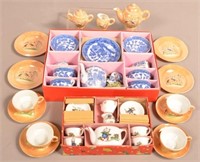 Three Vintage Japanese China Child's Tea Sets.