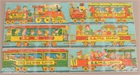 Six R.A. and A. Railroad/Storybook Characters Lith
