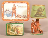 Three Vintage Davy Crockett Items.