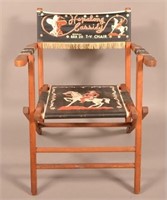 Hopalong Cassidy Child's Folding TV Chair.