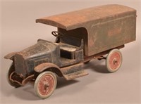 Buddy L Pressed Steel Express Line Delivery Truck.