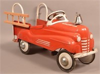 Murray City Fire Dept. Pressed Steel Pedal Car.