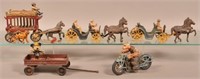 Lot of Reproduction Cast Iron Toys.