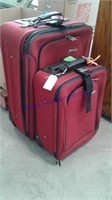 2 pieces forecast luggage set (red)
