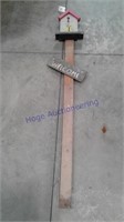 "Welcome" decorative stake