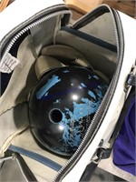 Bowling ball(black/blue) w/ bag
