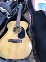Signet 6-string guitar in case (case as is)