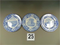 3 Wedgewood Plates