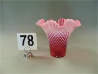Fenton Cranberry Opalesent Vase