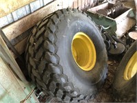 21.5L-16.1 Turf Tires on Rims