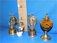 4 various lamps
