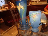2 Roseville vases (damaged as shown)
