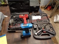 Tool Shop heat gun, Craftsman drill & 18V drill