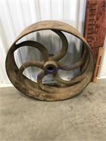 Steel wheel, 19.5" tall