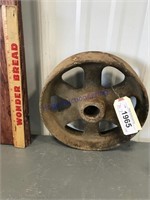 Steel wheel--9" tall