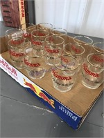 Hamm's beer glasses, set of 13