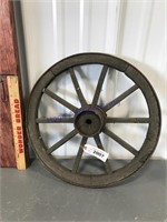 Wood spoke wheel, 15" across