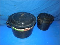 Enamel canner & double boiler