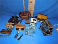 Hand clippers, razors, Polaroid Camera,toaster