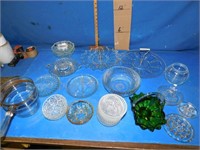 Qty of misc glassware