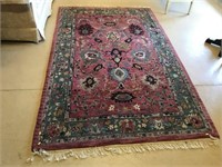 Wool Oriental Style Medium Sized Rug