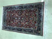 Persian Wool Floral Rug.