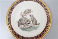 LENOX PORCELAIN 1973 "WOODLAND WILDLIFE" PLATE