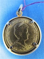 NETHERLANDS 1913 TEN-GULDEN GOLD COIN