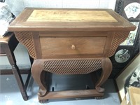 Chinese Single Drawer Table on Stand
