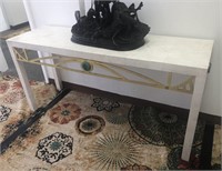 Art Deco Style Console Table w/Medallions