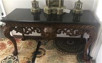 William Kent Style Marble Top Table, Attr. Baker