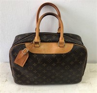 Louis Vuitton Brown Deauville Handbag
