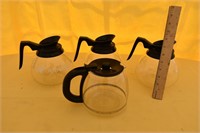 4 pcs Glass Coffee Pots