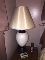 Nice Table Lamp With Satin Shade.-Matches  #85