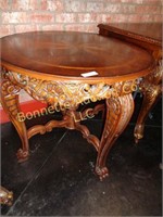 CARVED ROUND TABLE