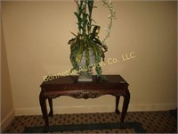 CARVED BALL & CLAW CONSOLE TABLE