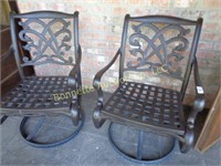 TWO ALUMINUM CHAIRS