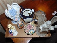 Teapot [Marked Japan] & Figurines