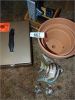 Clay Pots, Ceramic Fish, File Box, Remote Holder
