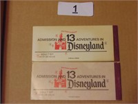 Vintage Disneyland Tickets (2) -